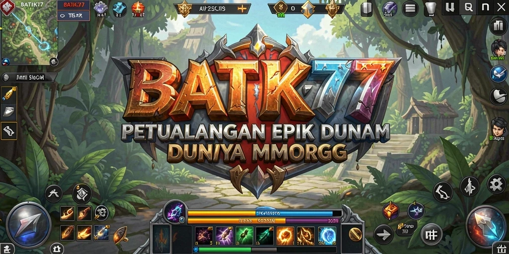 Tampilan menarik dari gameplay MMORPG BATIK77 dengan karakter beraksi.