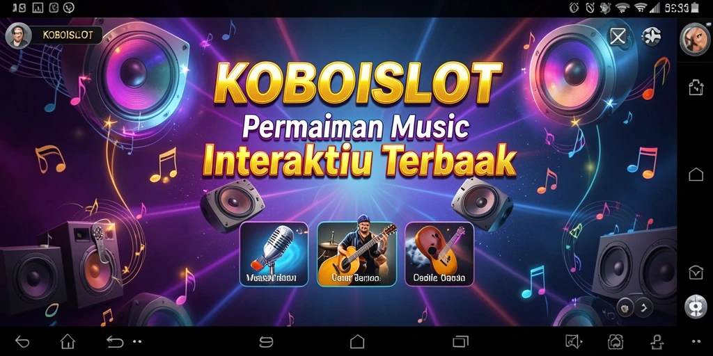 Screenshot gameplay KOBOISLOT menampilkan pengalaman musik yang seru.