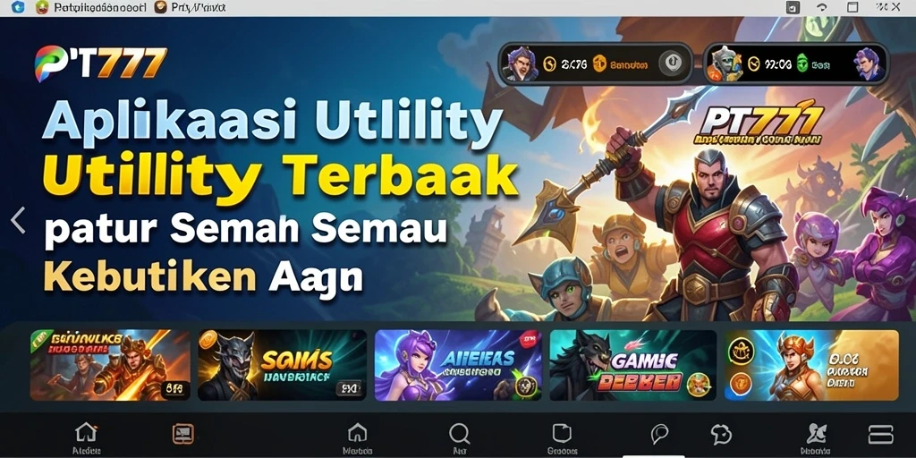 Tampilan utama PT777 dengan antarmuka yang user-friendly dan fitur canggih.