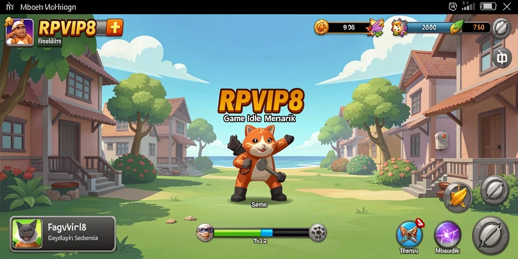 Tampilan gameplay RPVIP8 yang santai dan menarik.