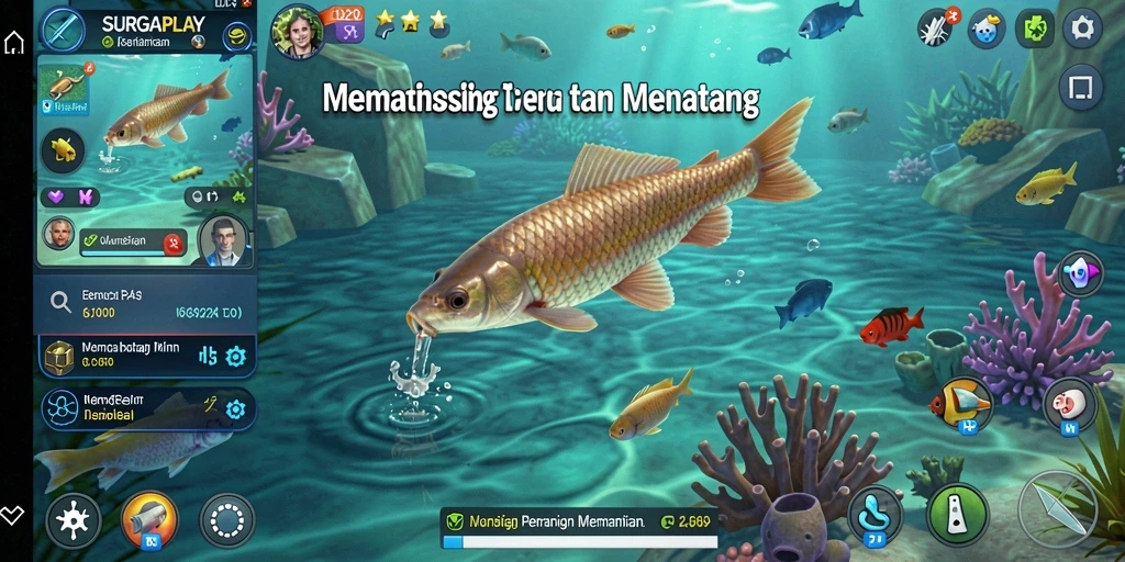 Tampilan gameplay SURGAPLAY yang memikat dalam pengalaman memancing.