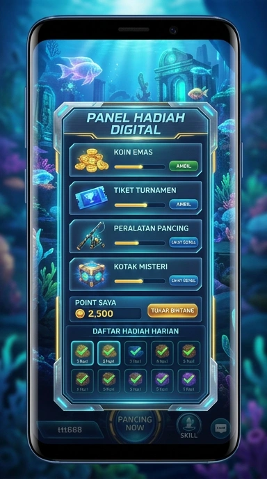 Tampilan antarmuka ttt888 yang menarik dan mudah dinavigasi.